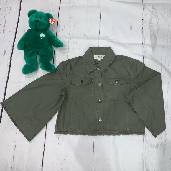 Jack by BB Dakota cropped button down jacket - Picture 3 of 8